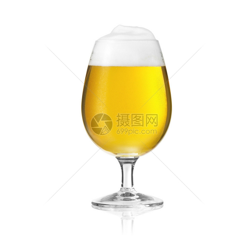 Pils啤酒玻璃啤酒郁金香蘑菇Altbier金带泡沫冠雾化冷凝水滴啤酒泡沫美食饮料喝蘑菇图片