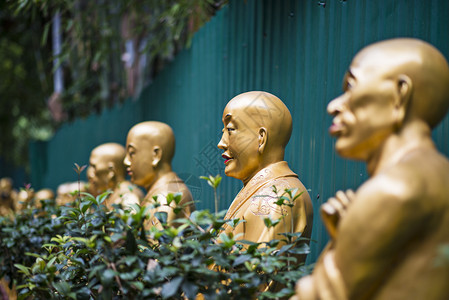 在香港的十万佛寺雕像图片