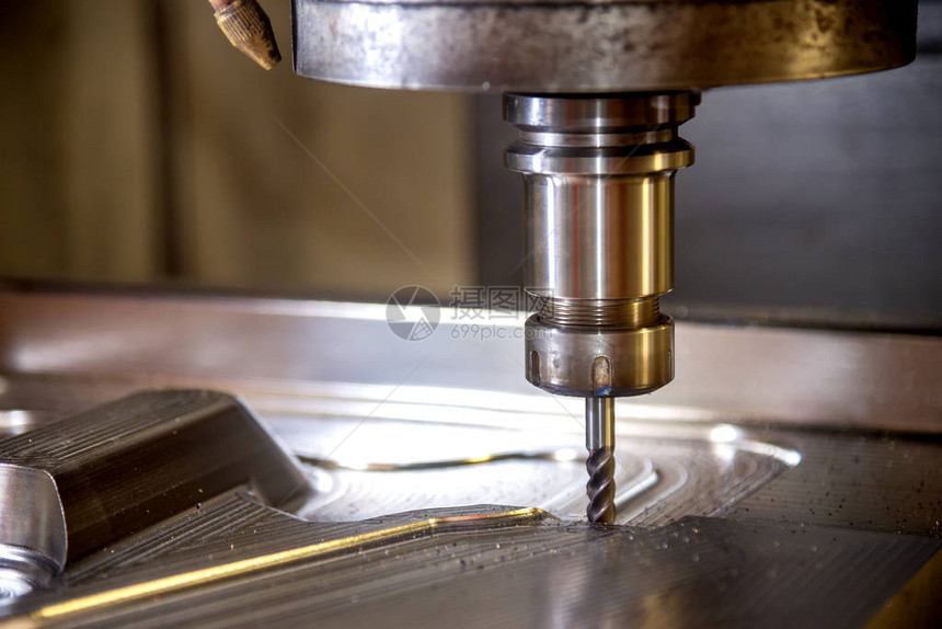 CNC碾磨机用固体半径末端磨粉工具切割铸模部分Mo图片
