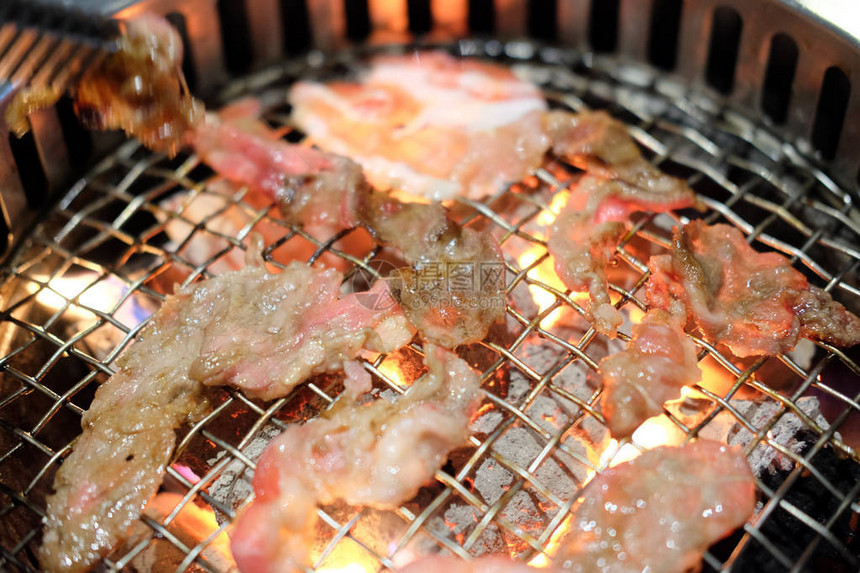 韩式烧烤猪肉和类烧烤图片