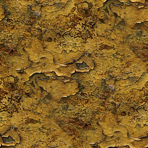 无缝金属背景黄色旧铁漆生锈的抽象表图片