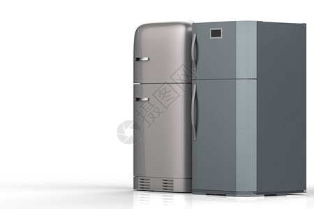 3d提供两海尔三门冰箱高清图片