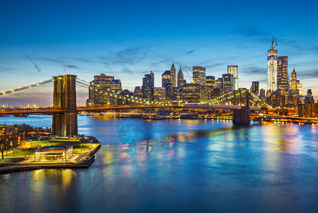 纽约市对东河的景象很受欢迎通向曼哈顿区图片