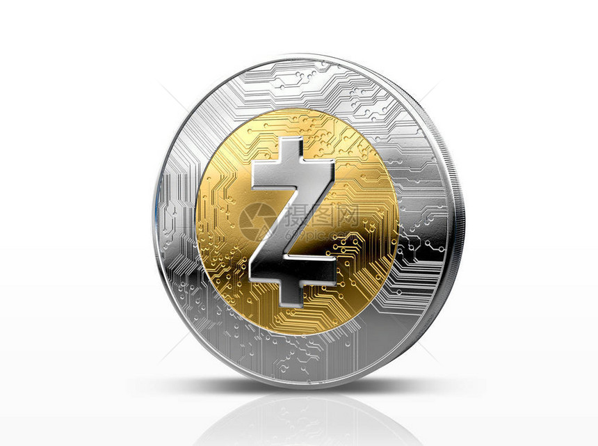 以金银硬币形式在黑暗工作室背景3D制成的实际ZZ图片