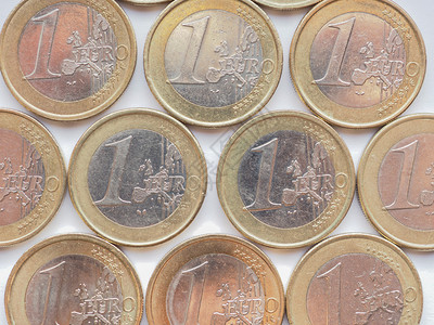 欧元硬币欧盟的货币图片