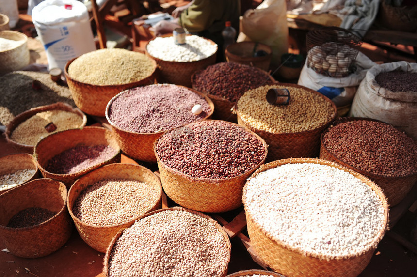 大豆大米和其他植物是市场中的小集团图片
