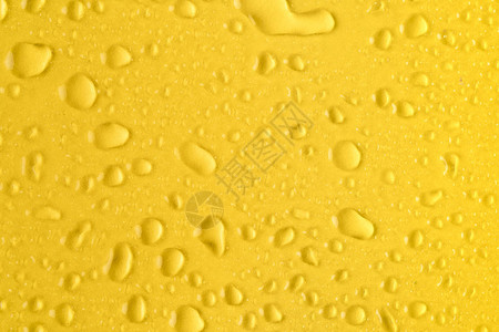水滴上黄色孤立图片