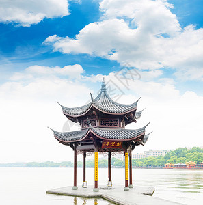 杭州西湖古亭图片