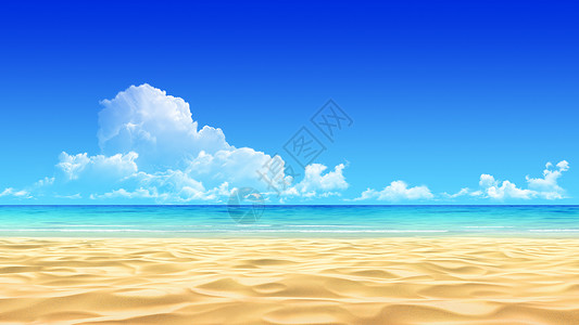空的热带沙滩模板图片
