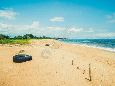 大西洋上的私人海滩狂野的自然之美利比里亚的首都是蒙罗维亚非洲最贫图片