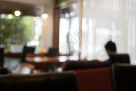 模糊的背景咖啡厅咖啡店人图片