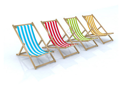 木海亭木桌椅各种颜色的3d插图设计图片