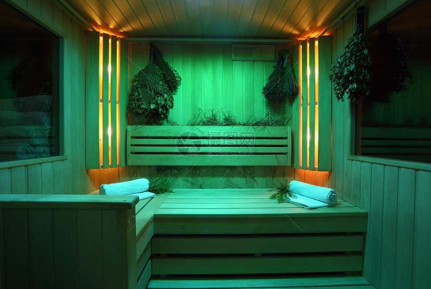 芬兰桑拿浴室经典木制桑拿浴室芬图片