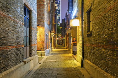 亚洲的上海石库门街图片