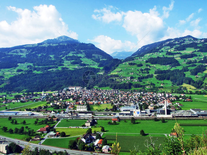 瑞士圣加仑州Seez河谷或Seeztal瑞士StGallen县对流图片
