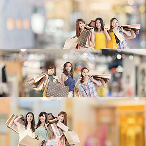 亚洲妇女购物图片