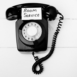 复古客房服务电话图片