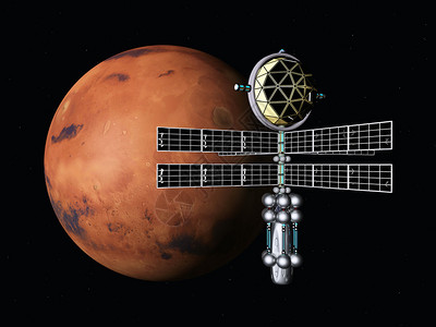与火星和空间探测器一起生成3D图片