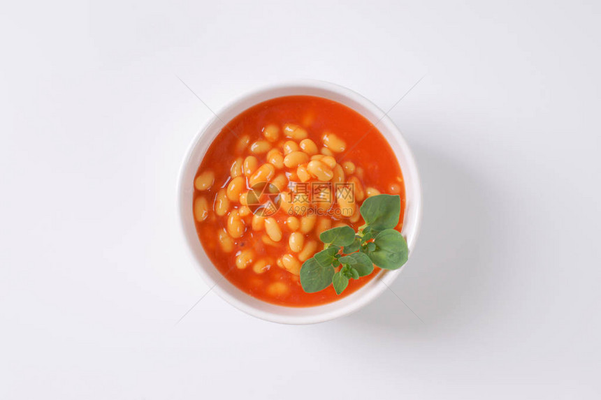 一碗番茄酱烤豆图片