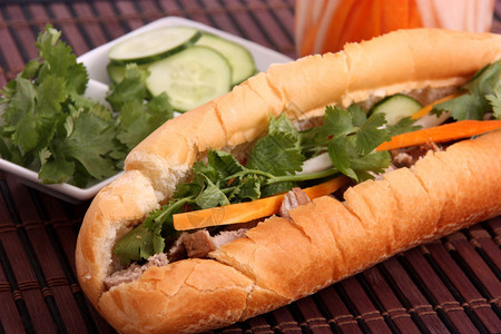 猪肉班米越南三明治图片