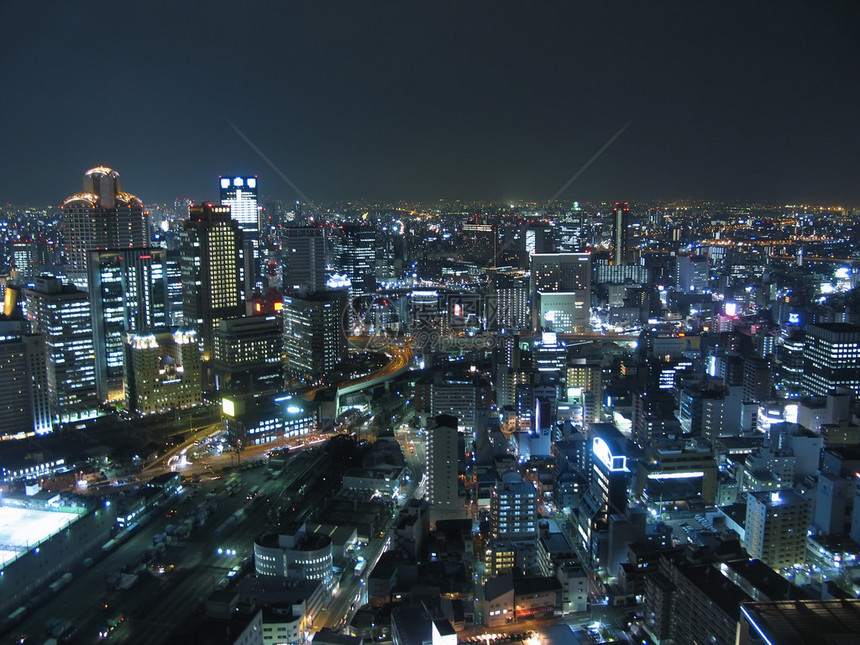 日本大阪夜景图片