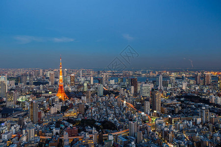 日本东京城市天际线景观图片