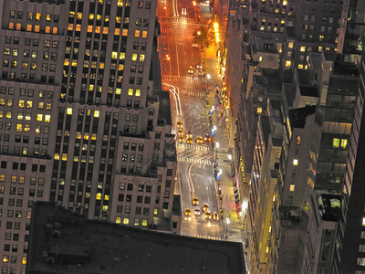 来自帝国大厦的纽约夜图片