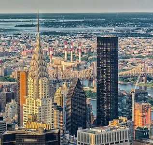 令人惊叹的曼哈顿天际线纽约摩天大楼商业高清图片素材