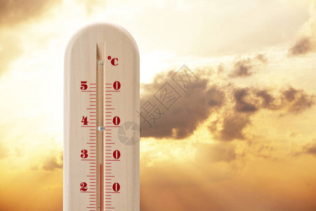 温度计显示本底高温和高空温度图片