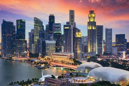 新加坡金融区黄图片