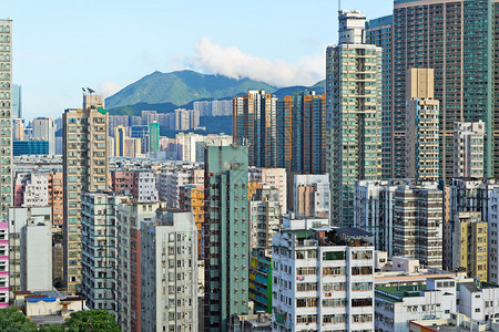 香港拥挤的大厦图片