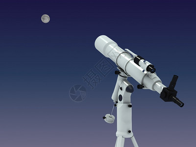 望月怀远望月的望远镜背景