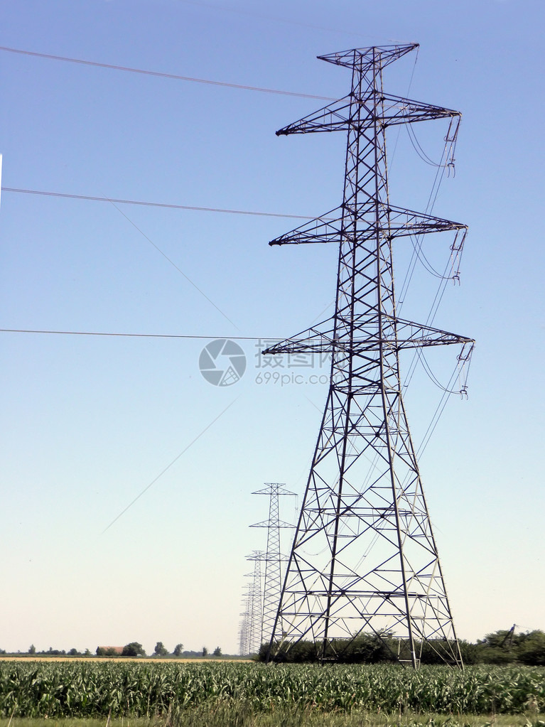 电源线杆能源电力图片