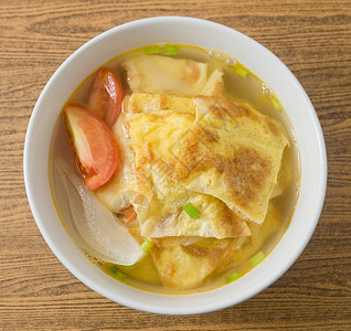 泰国菜和食品泰番茄土豆ThaiOmelet图片