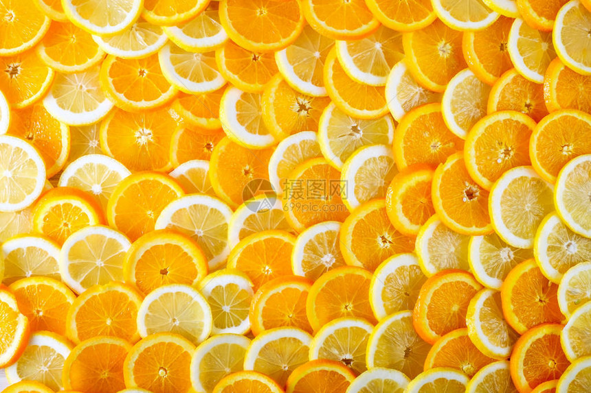 切片橙色和柠檬Top图片
