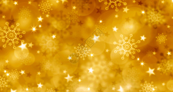 金色圣诞背景圣诞灯的抽象图片