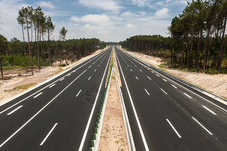 高速公路景观背景图片