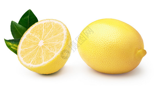 整个柠檬和一半柠檬图片