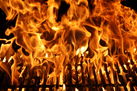 烧烤架的火焰或火焰图片