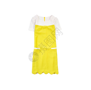 黄色和白色衣服时装概念图片