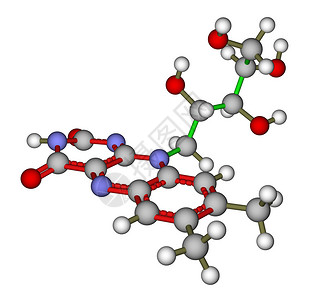 白色背景的riboflavinvitaminB2图片