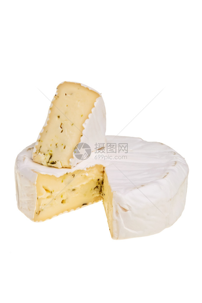 圆白乳酪比白背景少四图片