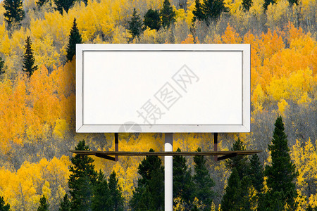 空白的广告牌广告牌广告牌标有瀑布图片