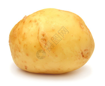 孤立在白色背景上的马铃薯背景图片