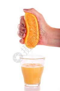 挤压橙汁图片