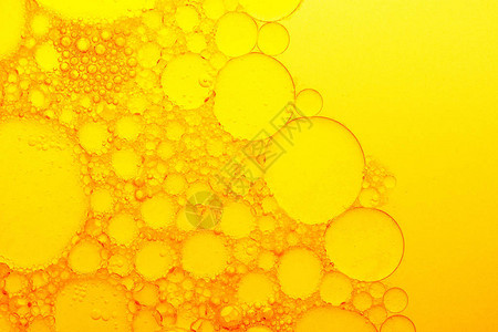 黄色大泡抽象图片