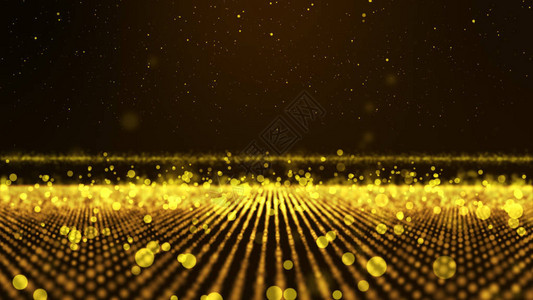 含有黄色和金色闪烁颗粒的抽象背景bokeh背景图片