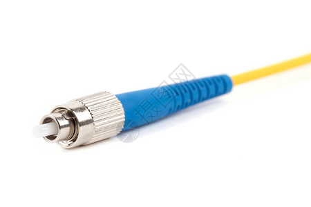 带蓝色连接器的光纤单模FC跳线图片