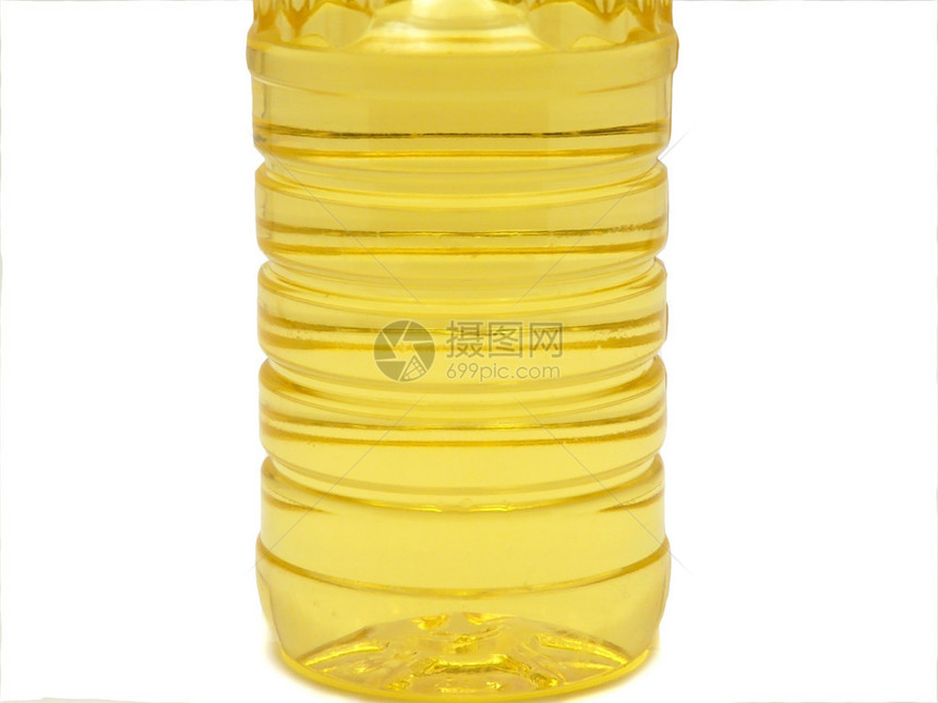 用向日葵油的瓶子孤图片