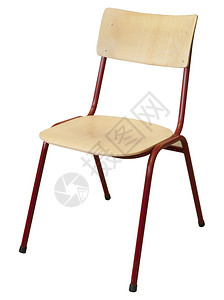 金属和木头学校椅子图片